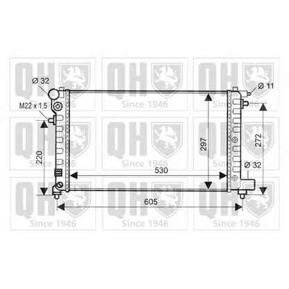 Фото Радиатор, охлаждение двигателя QUINTON HAZELL QER1610