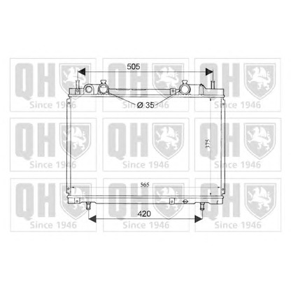 Photo Radiator, engine cooling QUINTON HAZELL QER1616