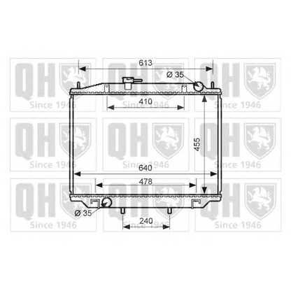 Foto Radiador, refrigeración del motor QUINTON HAZELL QER1622