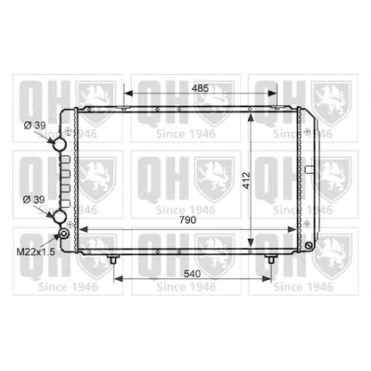 Фото Радиатор, охлаждение двигателя QUINTON HAZELL QER1626
