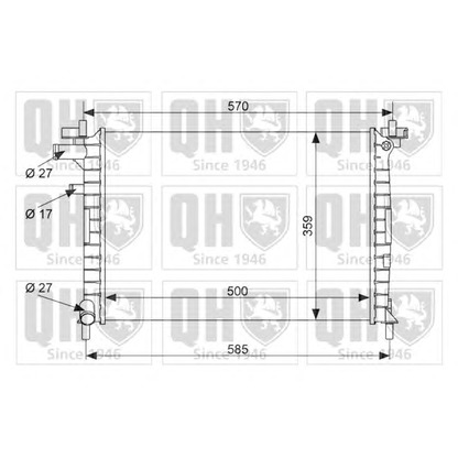 Фото Радиатор, охлаждение двигателя QUINTON HAZELL QER1630