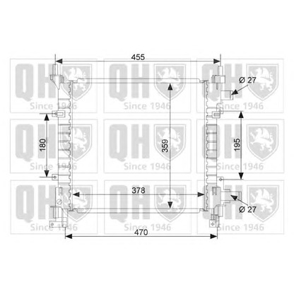 Foto Radiador, refrigeración del motor QUINTON HAZELL QER1637