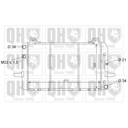 Photo Radiator, engine cooling QUINTON HAZELL QER1644