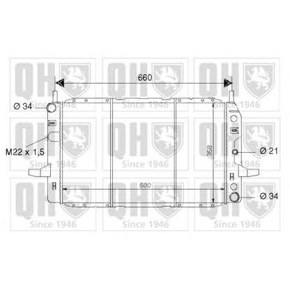 Foto Radiador, refrigeración del motor QUINTON HAZELL QER1645