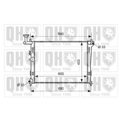 Фото Радиатор, охлаждение двигателя QUINTON HAZELL QER1648