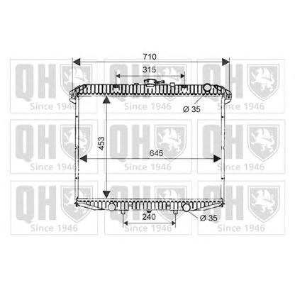 Foto Radiador, refrigeración del motor QUINTON HAZELL QER1649