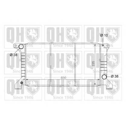 Photo Radiateur, refroidissement du moteur QUINTON HAZELL QER1651