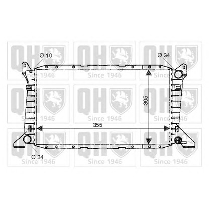 Photo Radiateur, refroidissement du moteur QUINTON HAZELL QER1655