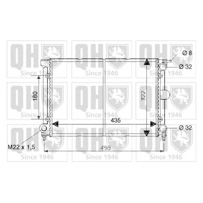 Foto Radiador, refrigeración del motor QUINTON HAZELL QER1667