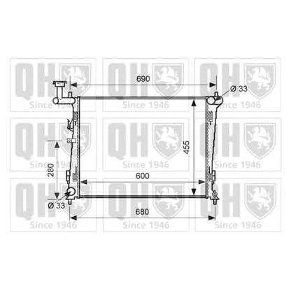 Photo Radiator, engine cooling QUINTON HAZELL QER1678