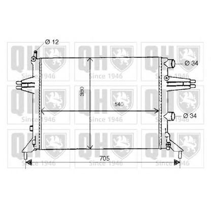 Photo Radiateur, refroidissement du moteur QUINTON HAZELL QER1682