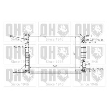 Photo Radiateur, refroidissement du moteur QUINTON HAZELL QER1693