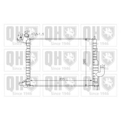 Foto Radiador, refrigeración del motor QUINTON HAZELL QER1703