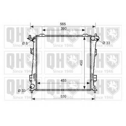 Foto Radiador, refrigeración del motor QUINTON HAZELL QER1728