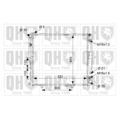 Photo Radiator, engine cooling QUINTON HAZELL QER1737