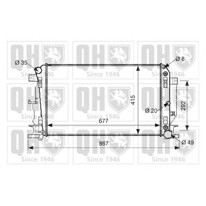 Photo Radiator, engine cooling QUINTON HAZELL QER1764