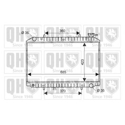 Zdjęcie Chłodnica, układ chłodzenia silnika QUINTON HAZELL QER1766
