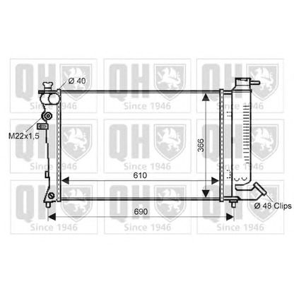 Фото Радиатор, охлаждение двигателя QUINTON HAZELL QER1799