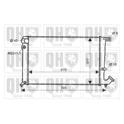Zdjęcie Chłodnica, układ chłodzenia silnika QUINTON HAZELL QER1803