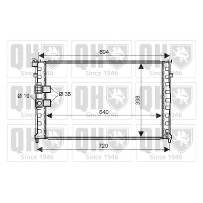 Фото Радиатор, охлаждение двигателя QUINTON HAZELL QER1813