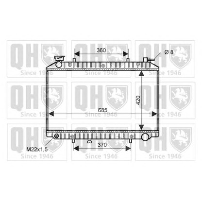 Foto Radiador, refrigeración del motor QUINTON HAZELL QER1862