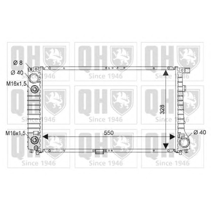 Фото Радиатор, охлаждение двигателя QUINTON HAZELL QER1865