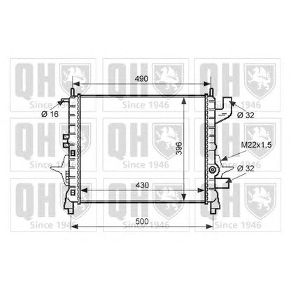 Photo Radiator, engine cooling QUINTON HAZELL QER1887