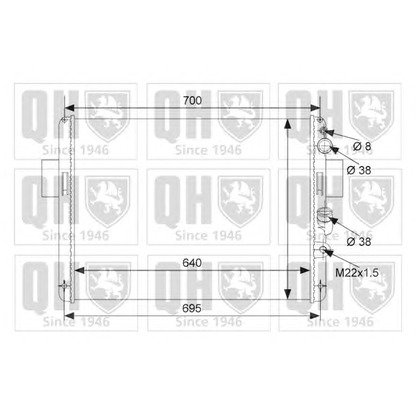 Photo Radiator, engine cooling QUINTON HAZELL QER1940