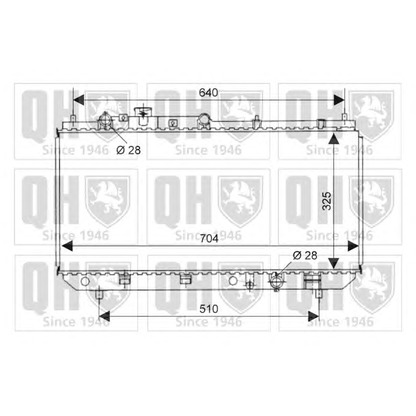 Фото Радиатор, охлаждение двигателя QUINTON HAZELL QER1945