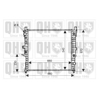 Фото Радиатор, охлаждение двигателя QUINTON HAZELL QER1952