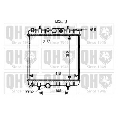 Photo Radiator, engine cooling QUINTON HAZELL QER1966