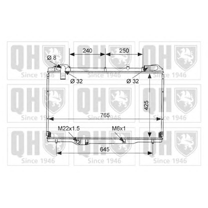 Photo Radiator, engine cooling QUINTON HAZELL QER1969