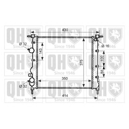 Фото Радиатор, охлаждение двигателя QUINTON HAZELL QER1971