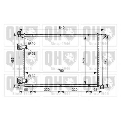 Фото Радиатор, охлаждение двигателя QUINTON HAZELL QER1986
