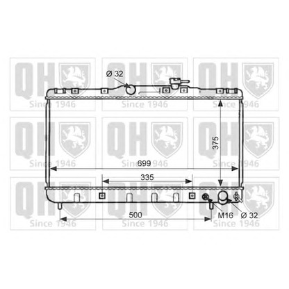 Фото Радиатор, охлаждение двигателя QUINTON HAZELL QER1999