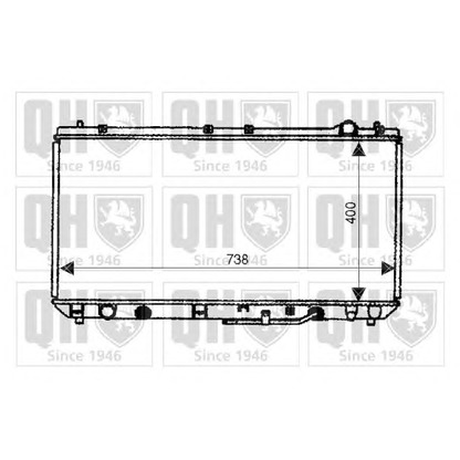 Foto Radiador, refrigeración del motor QUINTON HAZELL QER2000