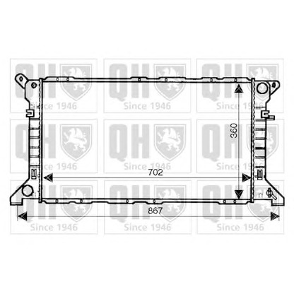 Фото Радиатор, охлаждение двигателя QUINTON HAZELL QER2011