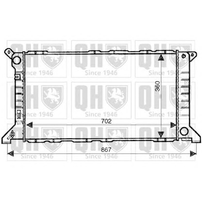 Photo Radiator, engine cooling QUINTON HAZELL QER2012