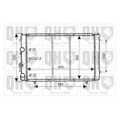 Photo Radiator, engine cooling QUINTON HAZELL QER2019