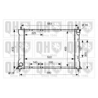 Photo Radiator, engine cooling QUINTON HAZELL QER2057