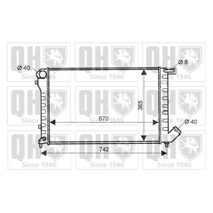 Photo Radiateur, refroidissement du moteur QUINTON HAZELL QER2100