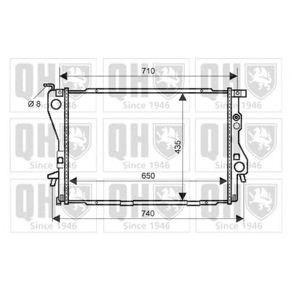 Foto Radiador, refrigeración del motor QUINTON HAZELL QER2119