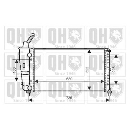 Foto Radiador, refrigeración del motor QUINTON HAZELL QER2172