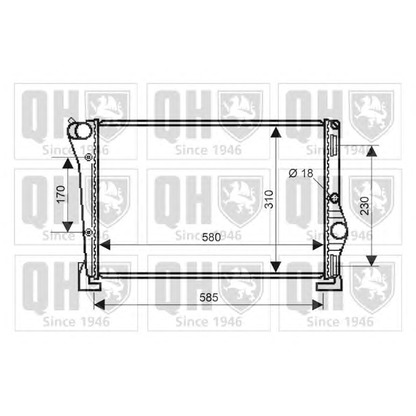 Photo Radiateur, refroidissement du moteur QUINTON HAZELL QER2174