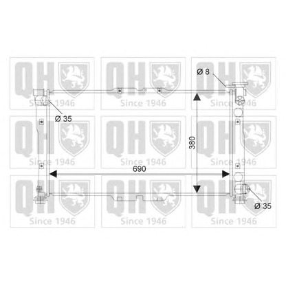 Photo Radiateur, refroidissement du moteur QUINTON HAZELL QER2212