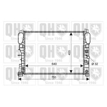 Фото Радиатор, охлаждение двигателя QUINTON HAZELL QER2243