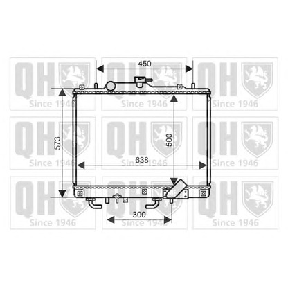 Foto Radiador, refrigeración del motor QUINTON HAZELL QER2256