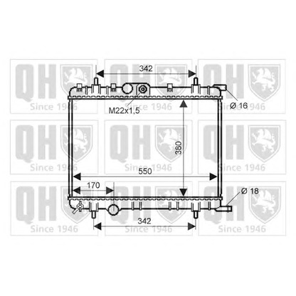 Foto Radiador, refrigeración del motor QUINTON HAZELL QER2284