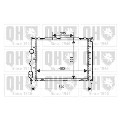 Foto Radiador, refrigeración del motor QUINTON HAZELL QER2292