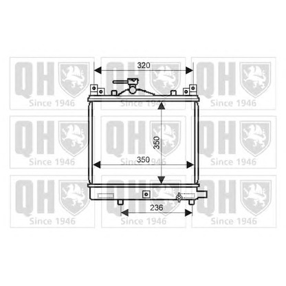 Foto Radiador, refrigeración del motor QUINTON HAZELL QER2309